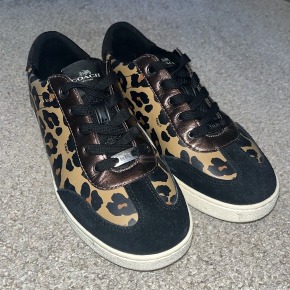 Coach Shoes - Coach Leopard Multi-Tone Sneakers